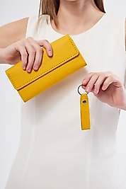 Yaşam Çiçeği Sarı Cüzdan